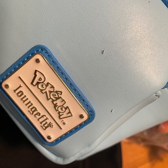 Pokemon Loungefly Piplup Mini Backpack Blue & White Faux Leather Read 4.5 x 9 x - Picture 15 of 16